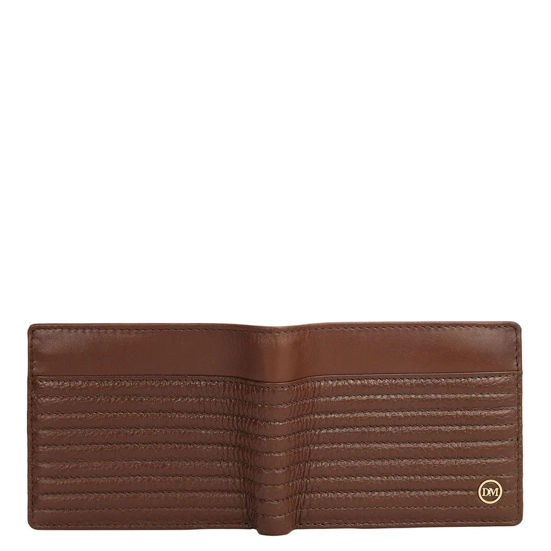 Da Milano Espresso Espresso Bifold Leather Mens Wallet for Men | Best Price UAE